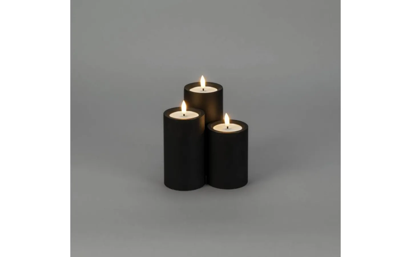 Konstsmide Iskrona Blockljus 10cm Matt svart IP44* Blockljus Utomhus|Blockljus Utomhus