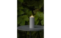 Iskrona Blockljus 15cm Matt beige IP44