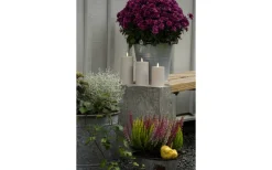 Iskrona Blockljus 15cm Matt beige IP44