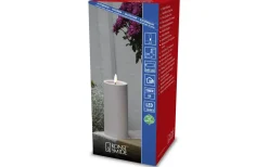 Iskrona Blockljus 15cm Matt beige IP44