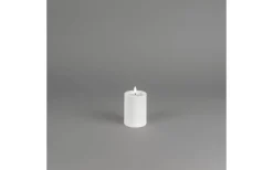 Blockljus Utomhus|Blockljus Utomhus<Konstsmide Iskrona Blockljus 10cm Matt vit IP44