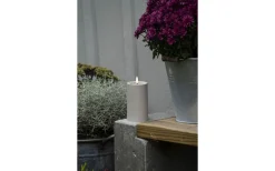 Iskrona Blockljus 12cm Matt beige IP44