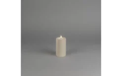 Iskrona Blockljus 12cm Matt beige IP44