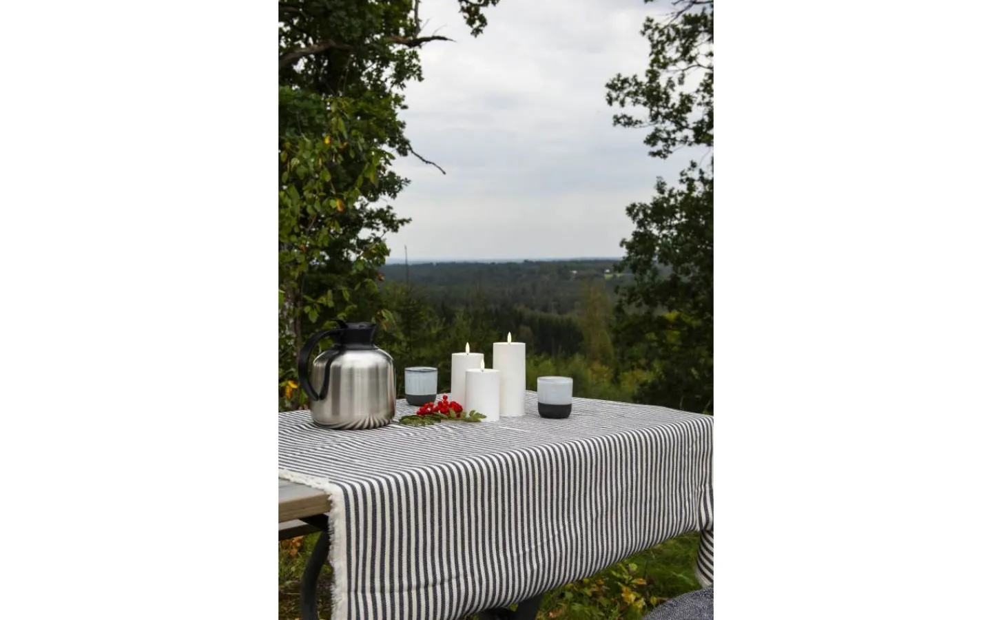 Blockljus Utomhus|Blockljus Utomhus<Konstsmide Iskrona Blockljus 15cm Matt vit IP44