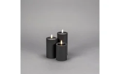 Konstsmide Iskrona Blockljus 12cm Matt svart IP44* Blockljus Utomhus|Blockljus Utomhus