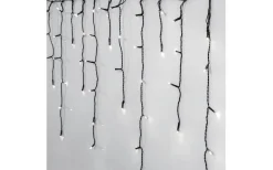 Ljusgardiner Och Istappsslingor|Crispy Ice White Ljusslingor (3000K)<Star Trading Istappsslinga Crispy Ice White 6x0,5m Svart IP44