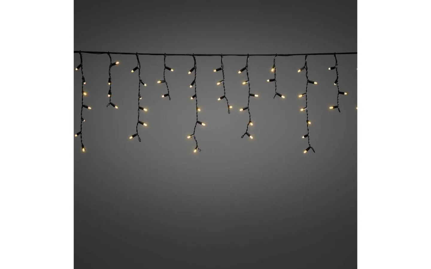 Konstsmide Istappsslinga Start System LED 31V 2,4m Amber, Svart IP44* System 31V Konstsmide