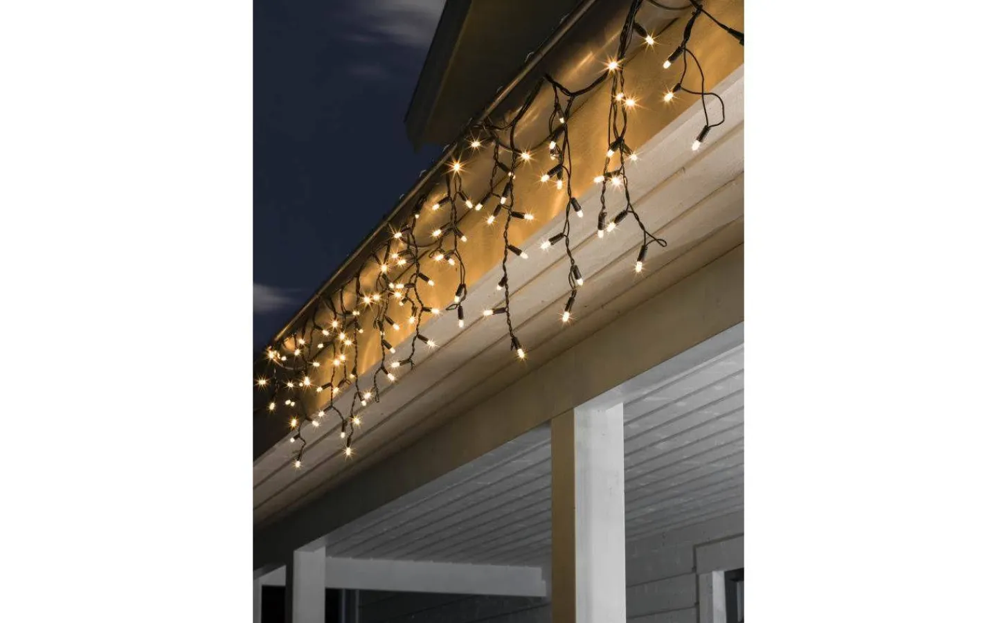 Konstsmide Istappsslinga Start System LED 31V 2,4m Amber, Svart IP44* System 31V Konstsmide