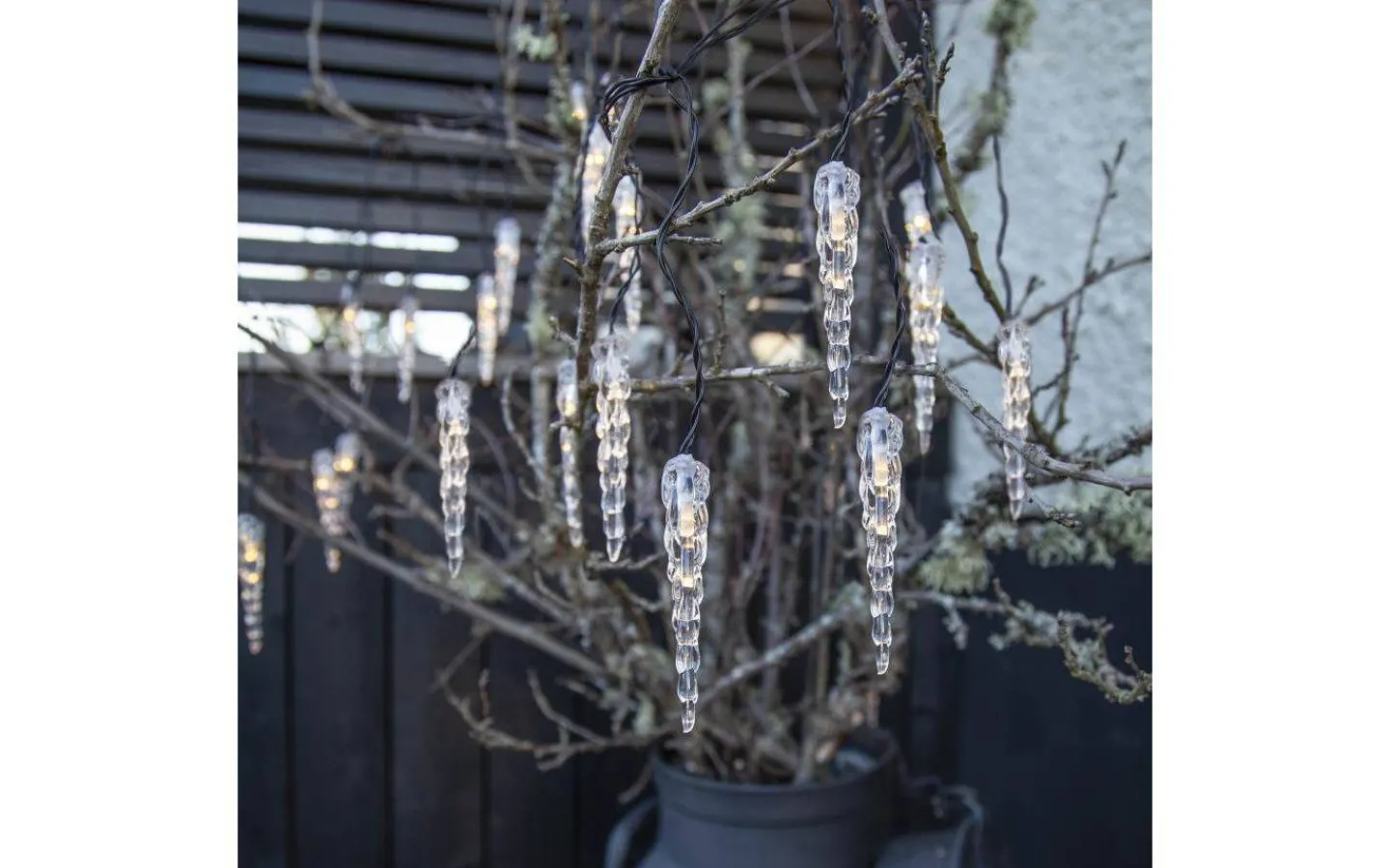 Star Trading Istappsslinga System Decor 5x0,25m Varmvit Svart Kabel* System Decor Startrading