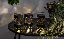 Star Trading Izola Mini Solcellslampa 3-pack Svart* Solcellslampor Dekoration|Solcellslampor Vägg