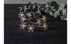 Star Trading Izy Batteridriven Ljusslinga 13,5m Transparent Blommor* Batterislingor Inomhus