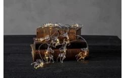 Star Trading Izy Batteridriven Ljusslinga 13,5m Transparent Renar Inomhus* Batterislingor|Batteri Julpynt Inomhus