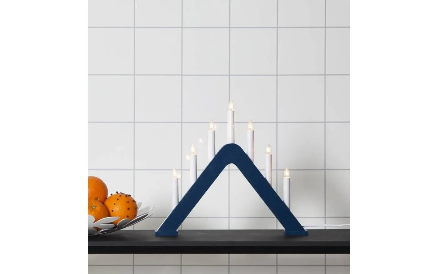 Jarve Adventsljusstake Blå 36cm