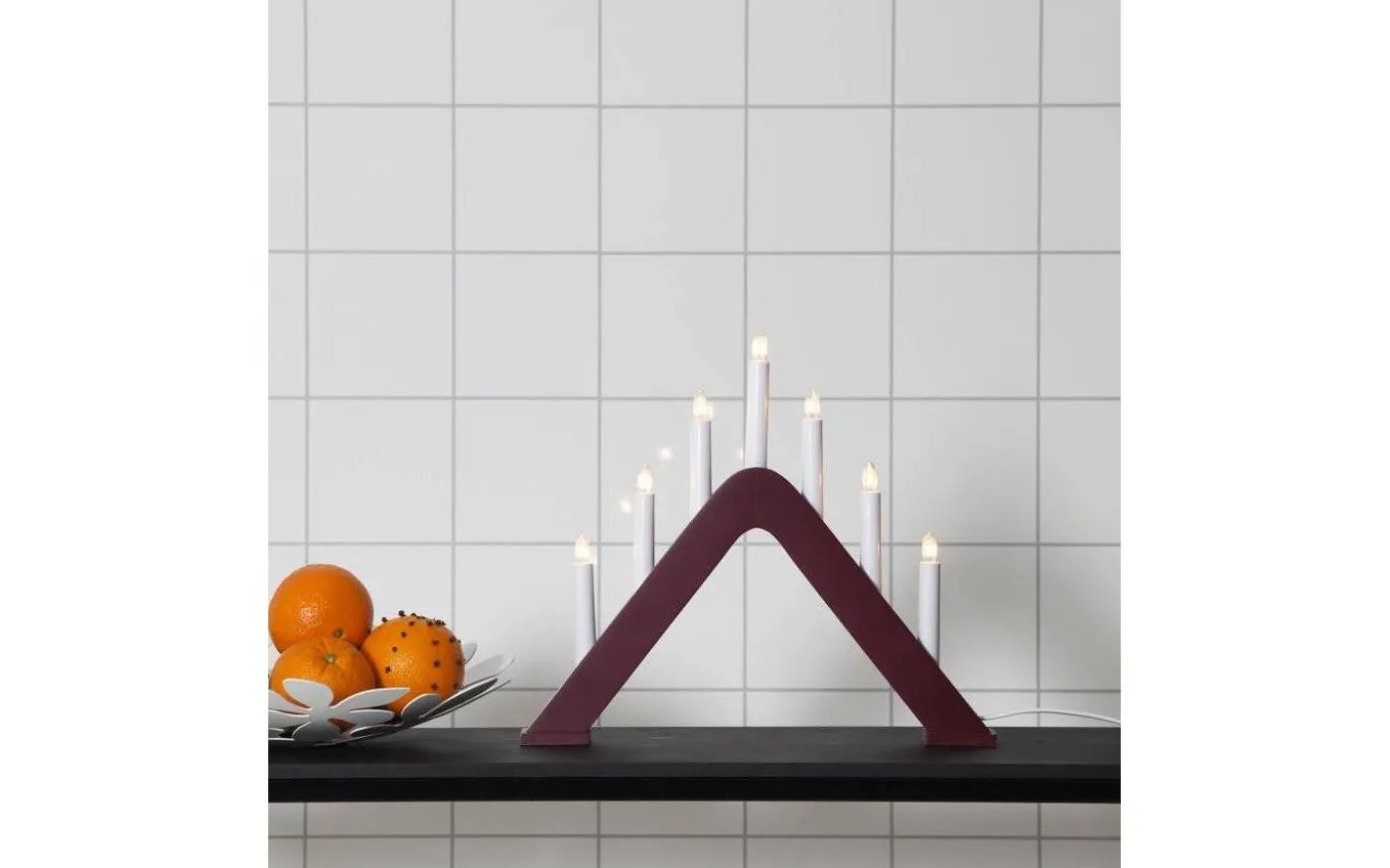 Jarve Adventsljusstake Röd 36cm