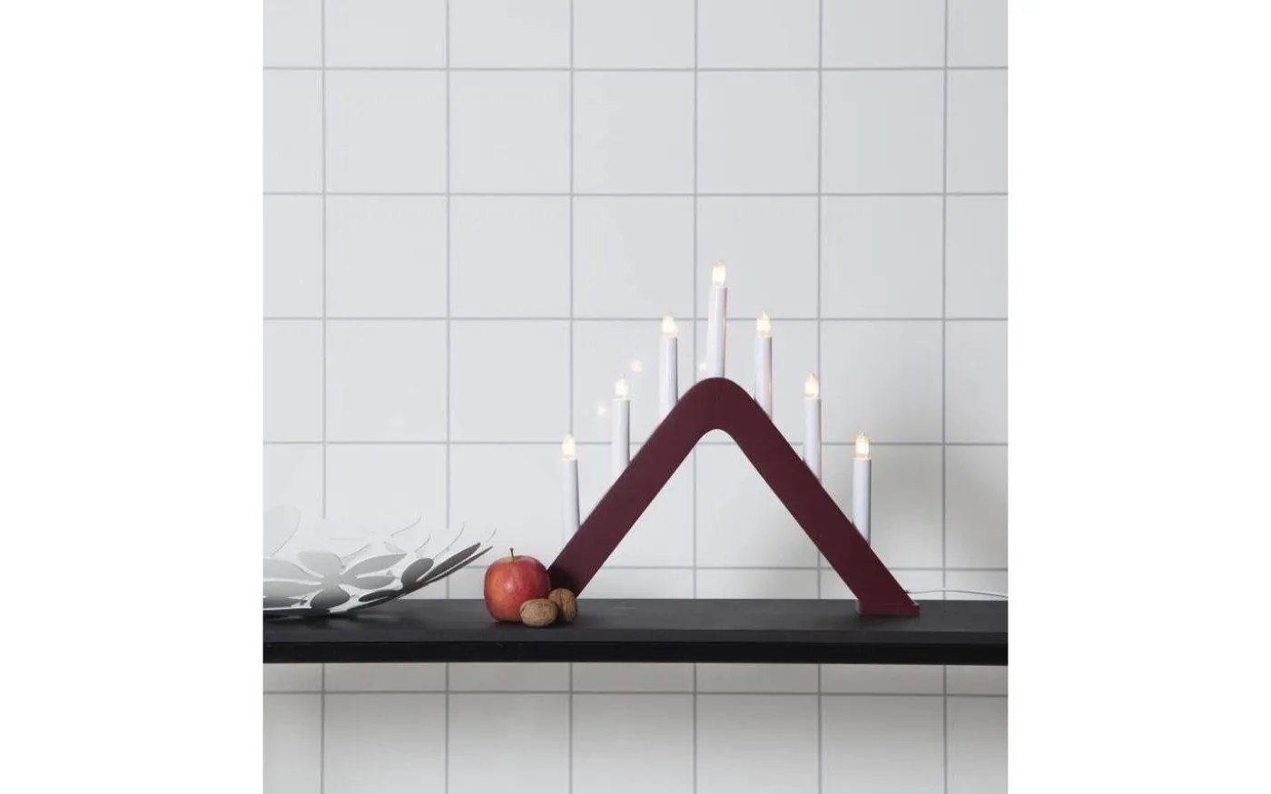 Jarve Adventsljusstake Röd 36cm