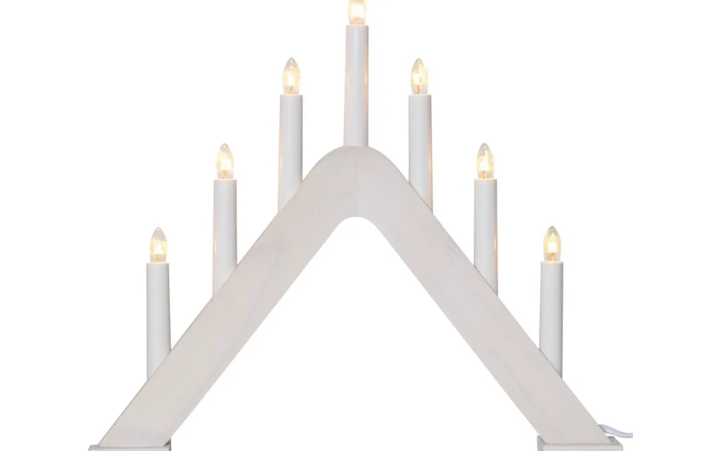 Star Trading Jarve Adventsljusstake Vit 36cm* Adventsljusstakar 31-60 Cm