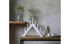 Star Trading Jarve Adventsljusstake Vit 36cm* Adventsljusstakar 31-60 Cm