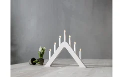 Star Trading Jarve Adventsljusstake Vit 36cm* Adventsljusstakar 31-60 Cm