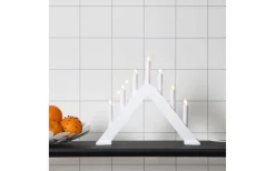 Star Trading Jarve Adventsljusstake Vit 36cm* Adventsljusstakar 31-60 Cm|Visa Alla Adventsljusstakar