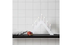 Star Trading Jarve Adventsljusstake Vit 36cm* Adventsljusstakar 31-60 Cm|Visa Alla Adventsljusstakar