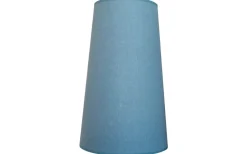 Enfärgade Runda Lampskärmar<ArmaturHantverk Jasmin Lampskärm Ø25cm Ljusblå