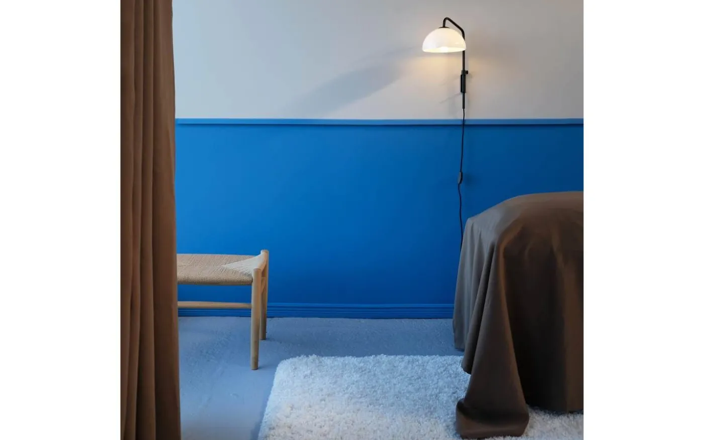 Jazz Vägglampa Opal/Svart