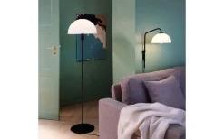 Jazz Vägglampa Opal/Svart