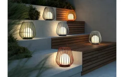 Nordlux Jim Uppladdningsbar Ljuslykta 30cm 3-Stegs DIM Orange IP54* Uppladdningsbara Lampor Utomhus|Uppladdningsbara Lampor Utomhus