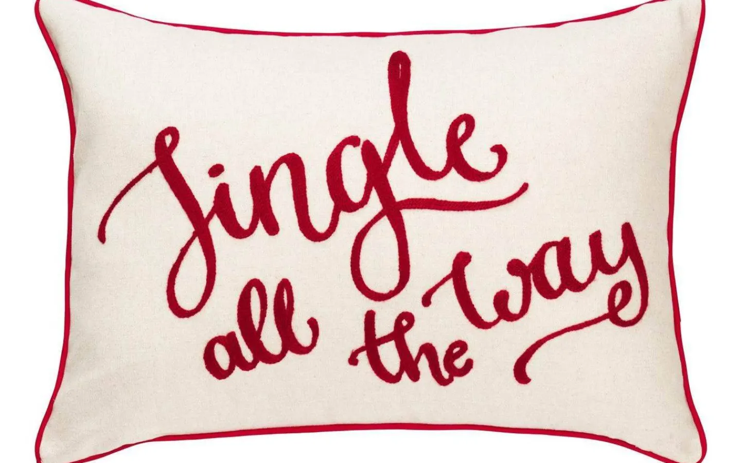 Kuddfodral|Inredning Jul<Svanefors Jingle Kuddfodral 35x50cm Röd