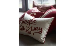 Kuddfodral|Inredning Jul<Svanefors Jingle Kuddfodral 35x50cm Röd