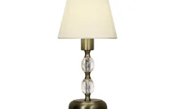 Aneta Johanna Bordslampa 30cm Antik/Vit* Bordslampor