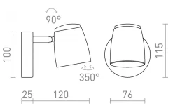 Joli I Vägglampa Svart
