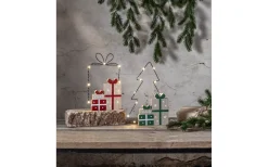 Star Trading Jolly Julklapp Inomhusdekoration 28cm Röd* Batteri Julpynt Inomhus