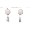 Jolly Tassel Batteridriven Ljusslinga LED 1,35m Vit