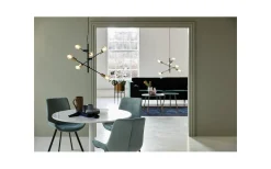 Josefine Taklampa E27 Svart/ Mässing