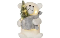 Star Trading Joylight Batteridriven Isbjörn 20cm Grå* Julbyar Och Figurer|Batteri Julpynt Inomhus
