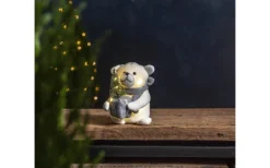 Star Trading Joylight Batteridriven Isbjörn 20cm Grå* Julbyar Och Figurer|Batteri Julpynt Inomhus