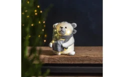 Star Trading Joylight Batteridriven Isbjörn 20cm Grå* Julbyar Och Figurer|Batteri Julpynt Inomhus