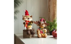 Star Trading Joylight Batteridriven Räv 21cm Brun* Julbyar Och Figurer|Batteri Julpynt Inomhus