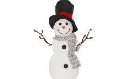 Joylight Batteridriven Snögubbe 16cm Vit