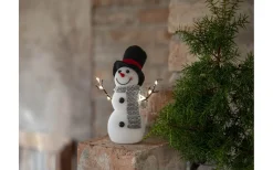 Joylight Batteridriven Snögubbe 16cm Vit