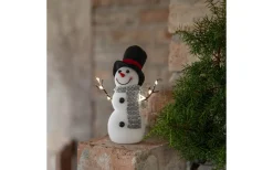 Joylight Batteridriven Snögubbe 16cm Vit