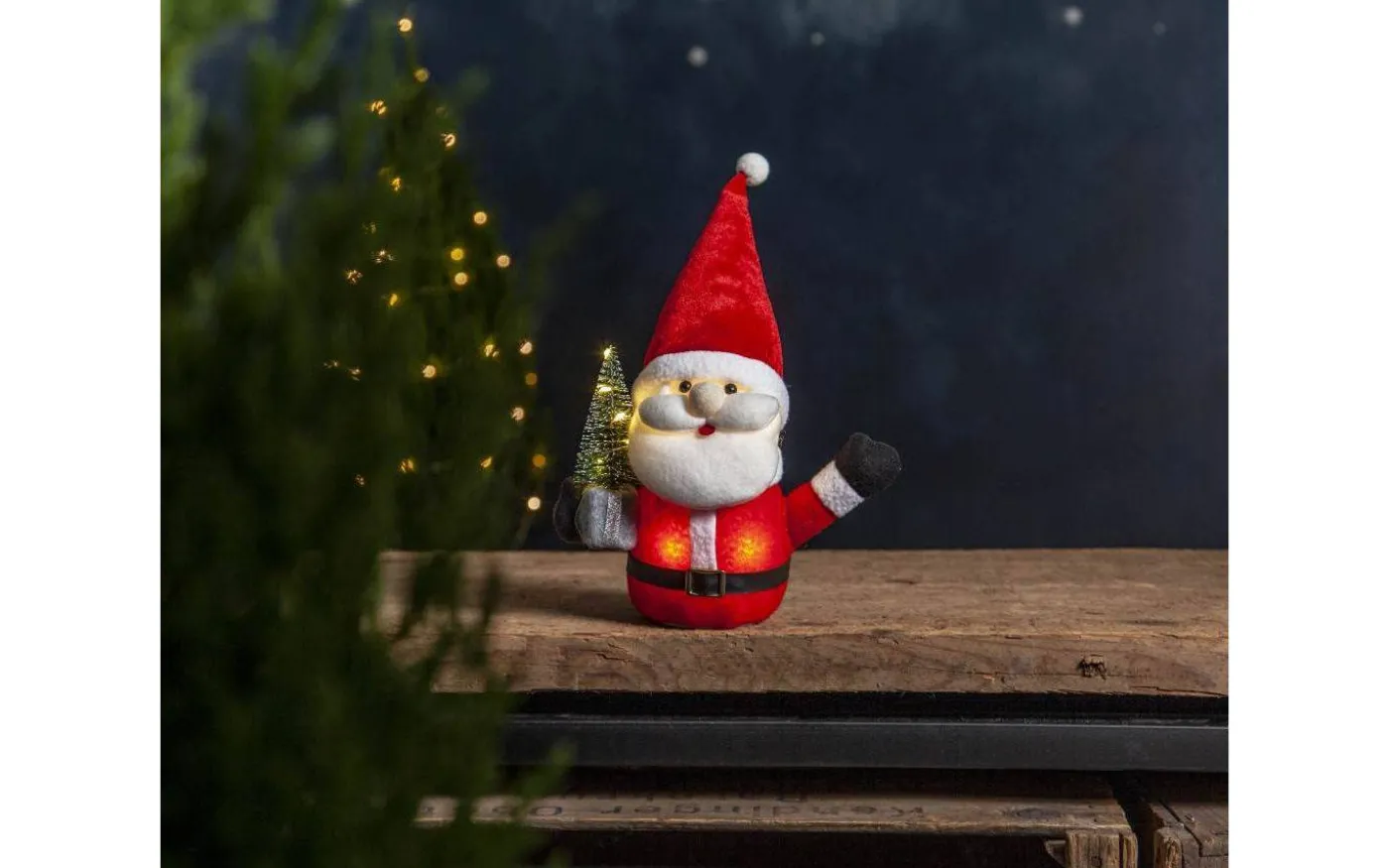 Joylight Batteridriven Tomte 26cm Röd