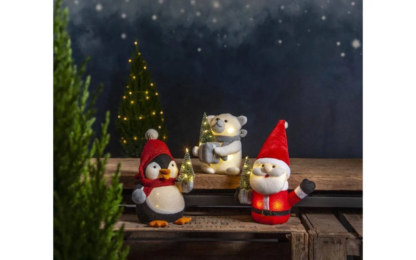 Joylight Batteridriven Tomte 26cm Röd