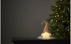 Joylight Batteridriven Tomte 28cm Guld