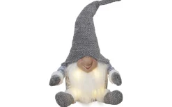 Joylight Batteridriven Tomte 34cm Grå