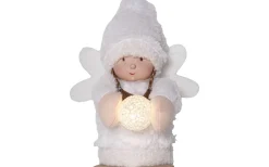 Batteri Julpynt Inomhus<Star Trading Joylight Dekorationsfigur Ängel 20cm Vit