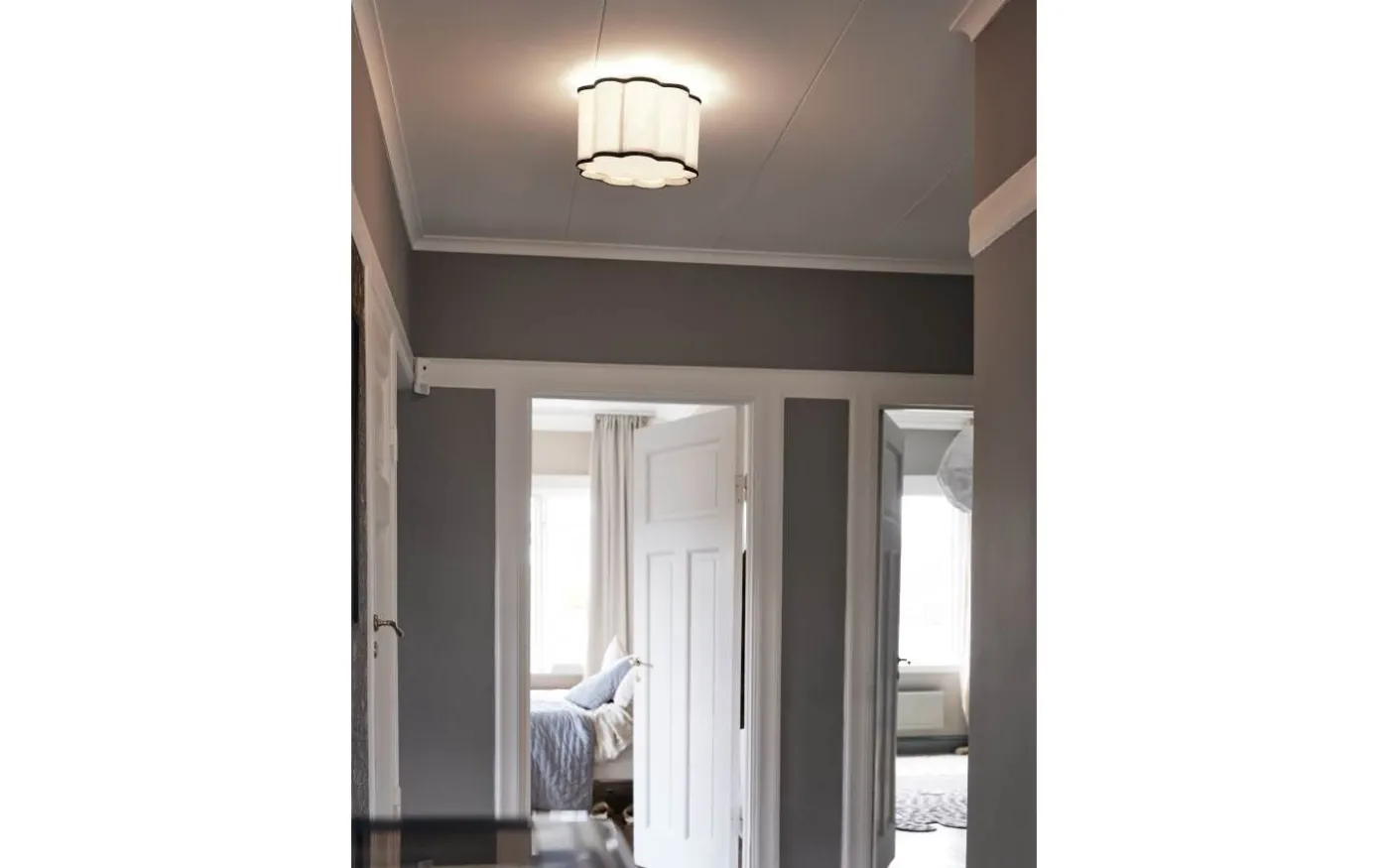 Judy Plafond 35cm Natur/Svart