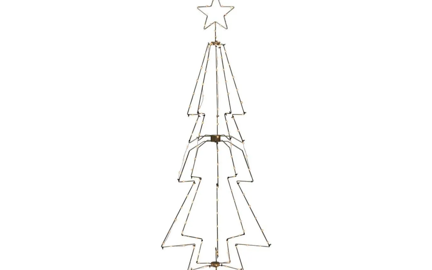 Julgran i Metall 3D 210cm Mässing