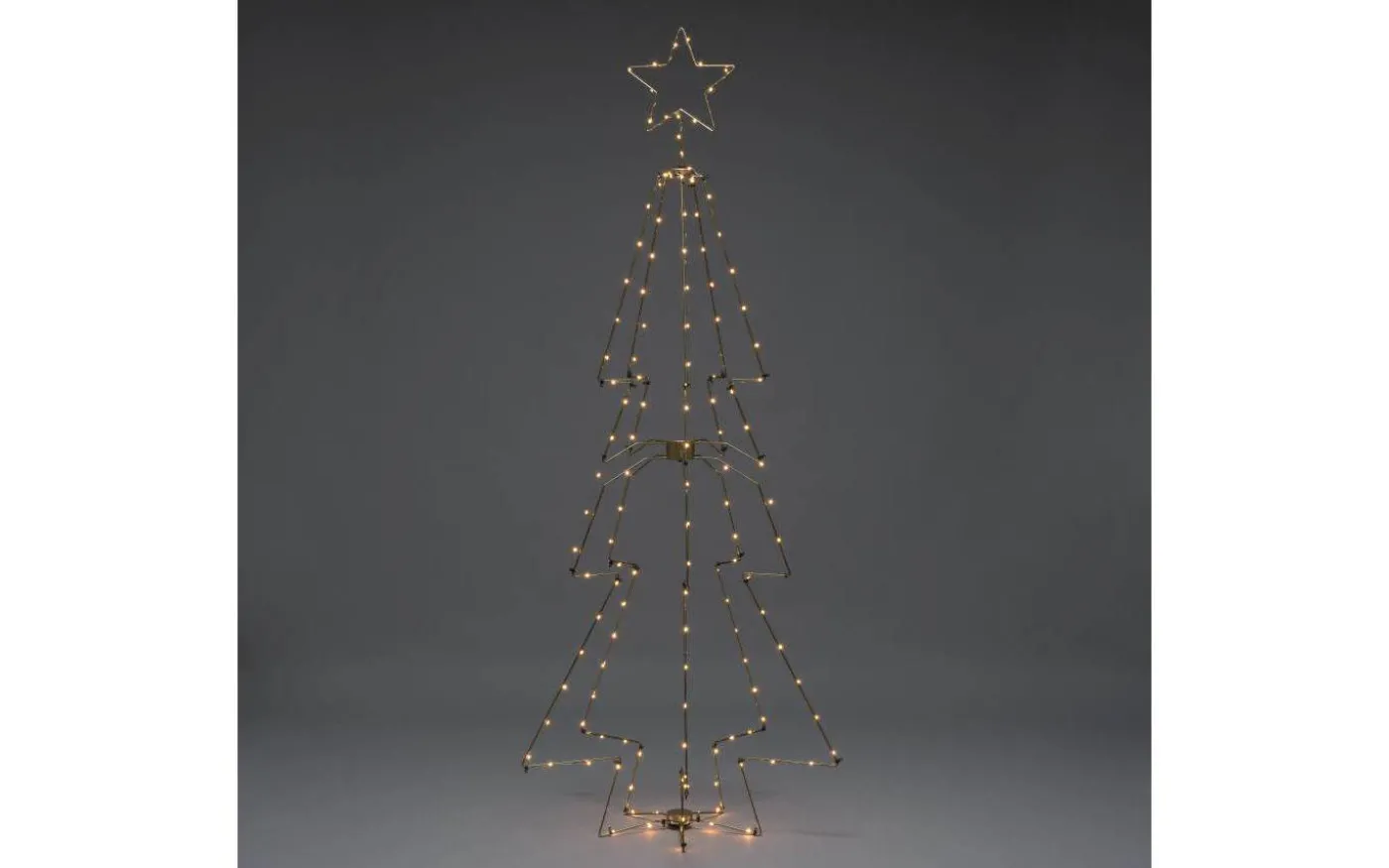 Julgran i Metall 3D 210cm Mässing